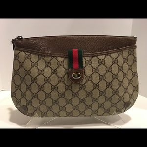 Vtg.Gucci GG Supreme Web Swagger Convertible Bag